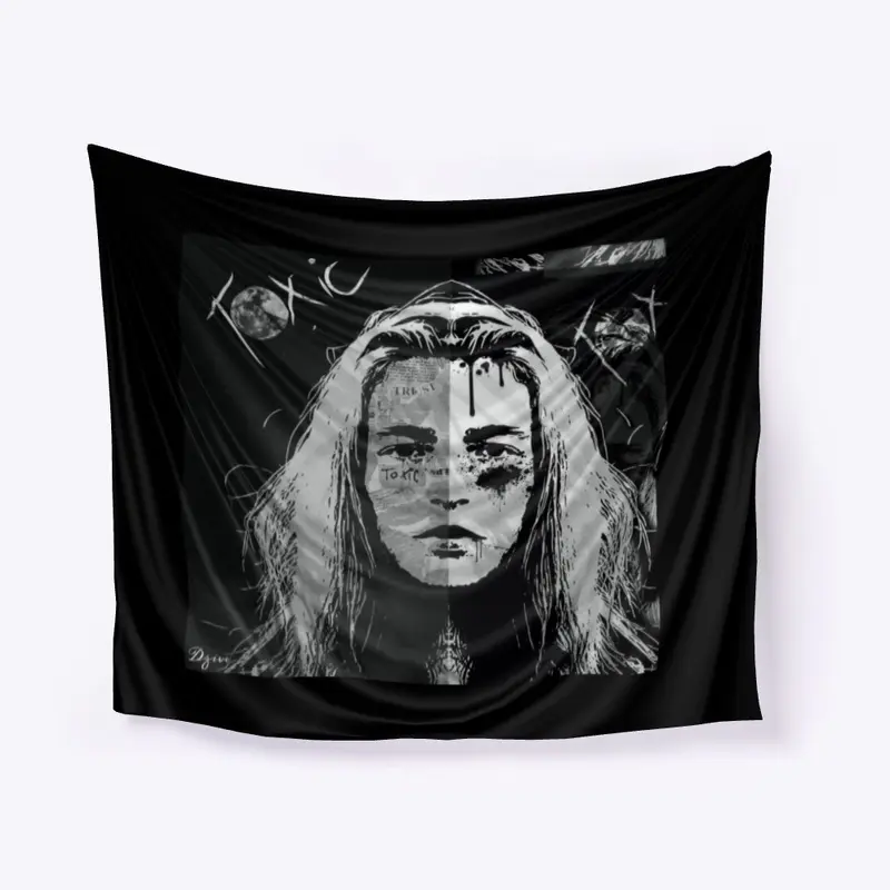 Toxic Love Graphic Wall Tapestry